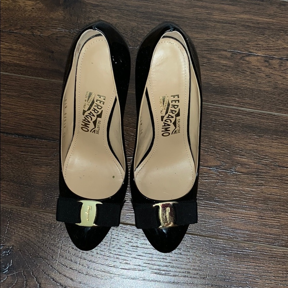 5 inch size 8 Ferragamo heels